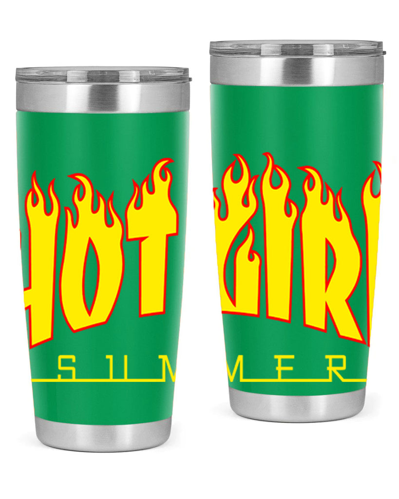 hot girl  summer fire 123#- black words phrases- Cotton Tank