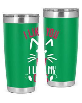 i like you but ilike my cats Style 53#- cat- Tumbler