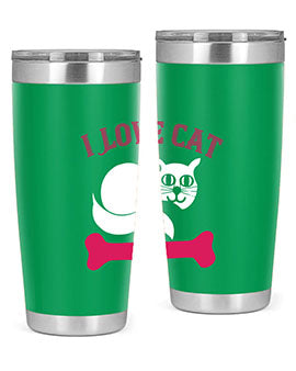 i love cat Style 55#- cat- Tumbler