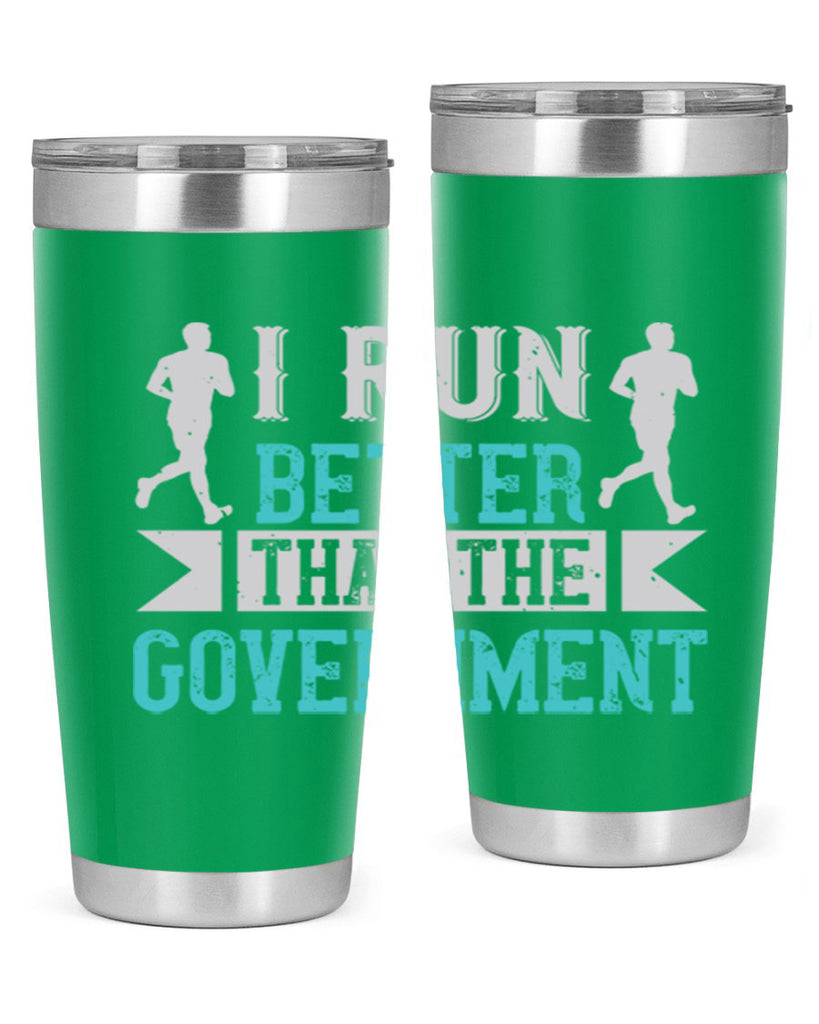 i run better than the government 39#- running- Tumbler