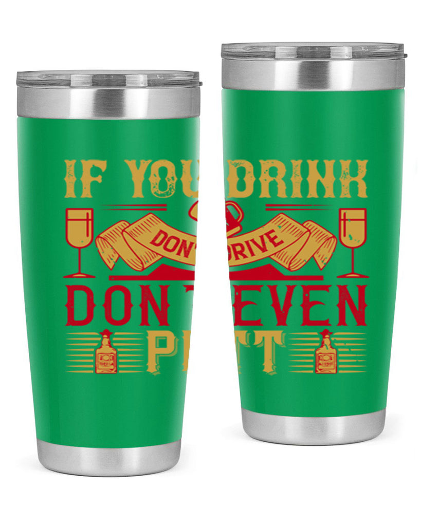if you drink dont drive dont even putt 37#- drinking- Tumbler
