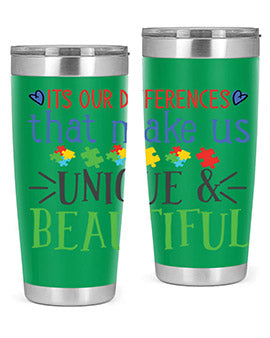 its our differences that make us unique beautiful Style 27#- autism- Tumbler