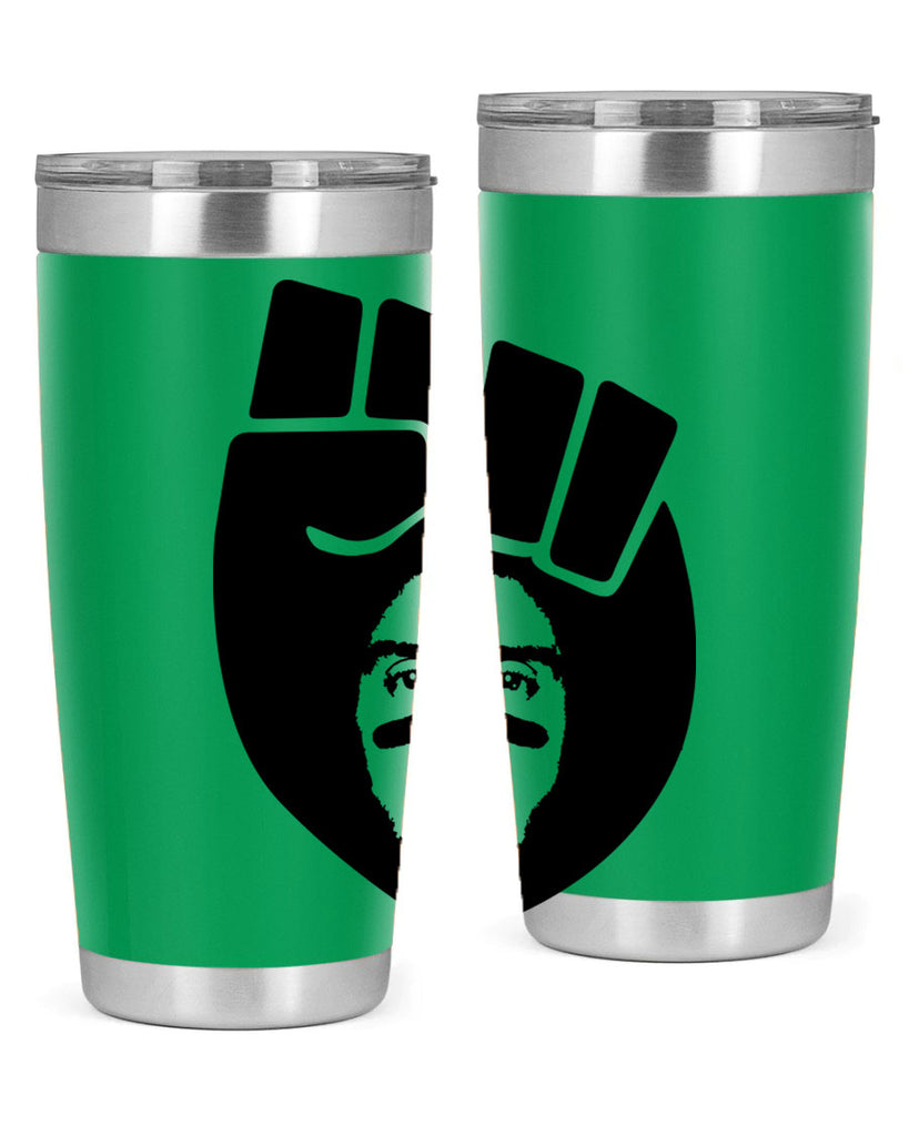 kaepernick fist hair 22#- black men - boys- tumbler
