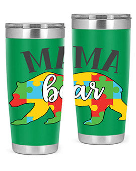 mama bear Style 32#- autism- Tumbler