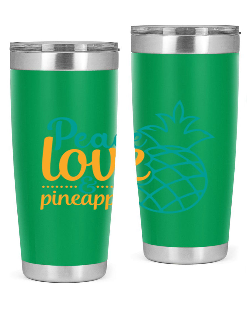 peace love pineapple Style 82#- summer- Tumbler