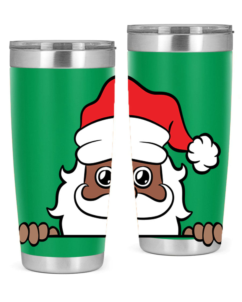 peekaboo black santa 19#- black men - boys- tumbler