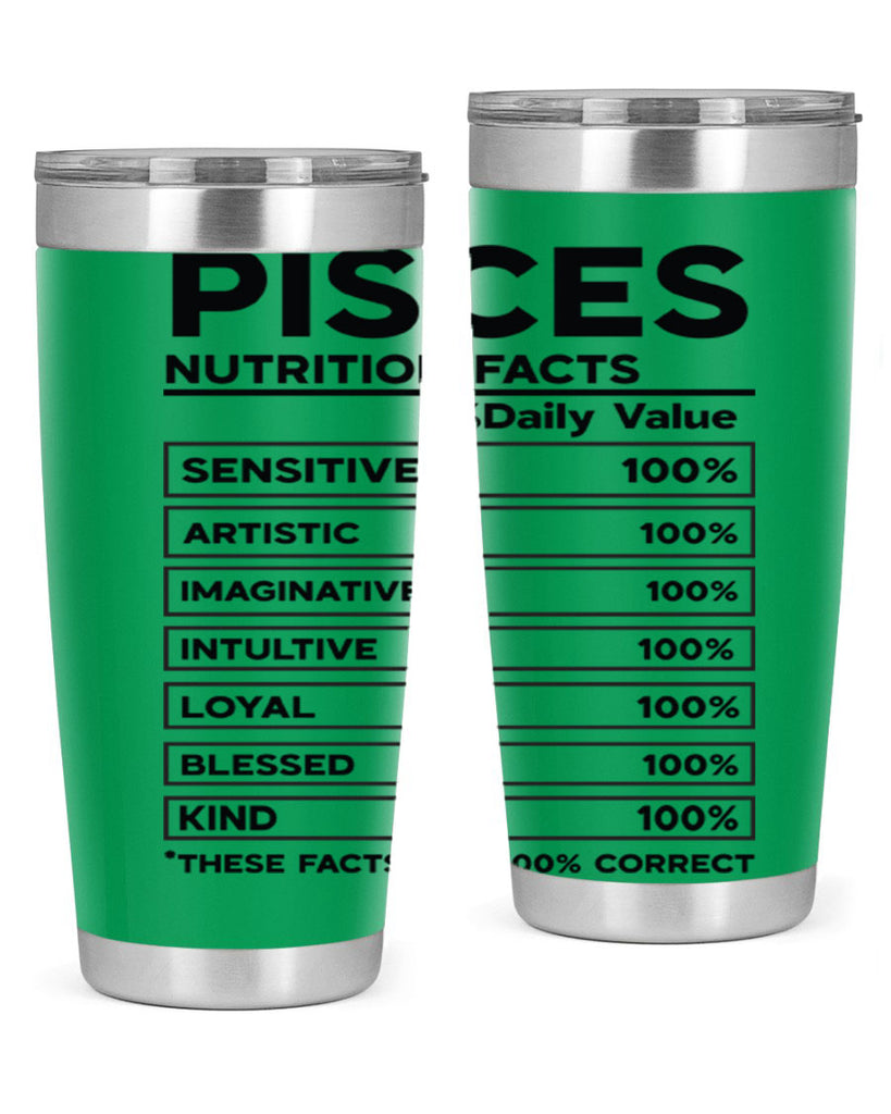 pisces Nutrition Facts 367#- zodiac- Tumbler