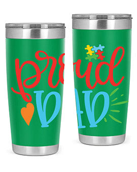 proud dad Style 36#- autism- Tumbler