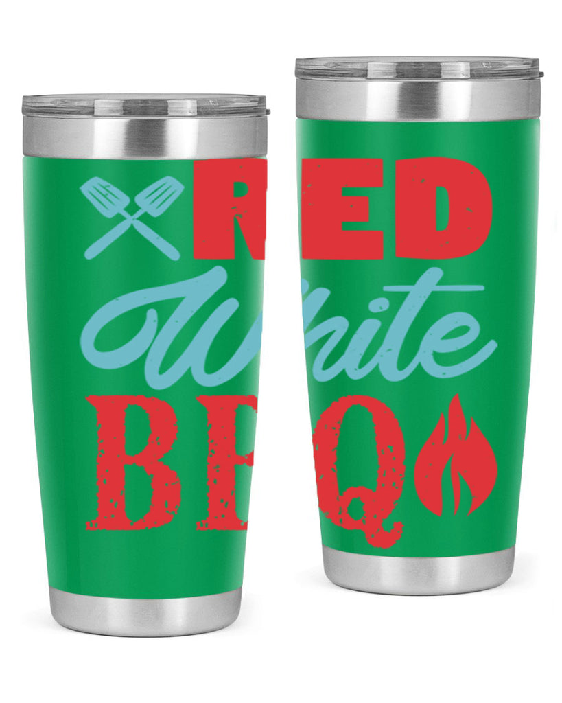 red white bbq 15#- bbq- Tumbler