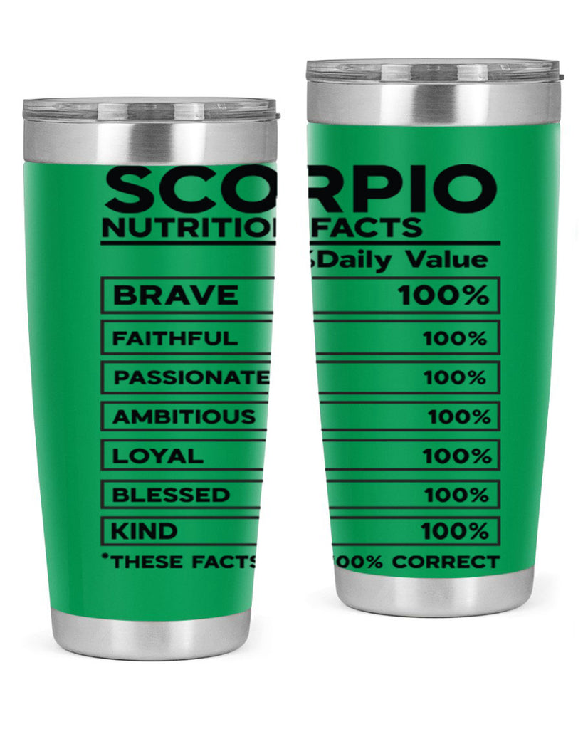 scorpio Nutrition Facts 434#- zodiac- Tumbler