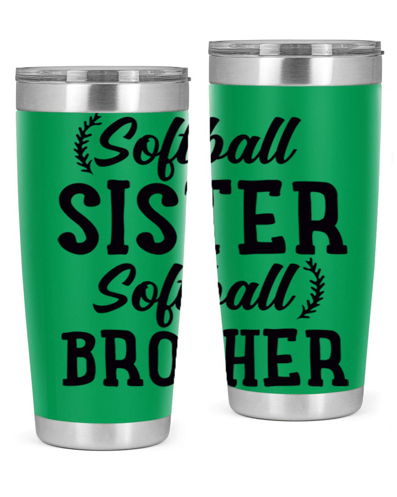 softball sister softball brother 2273#- softball- Tumbler