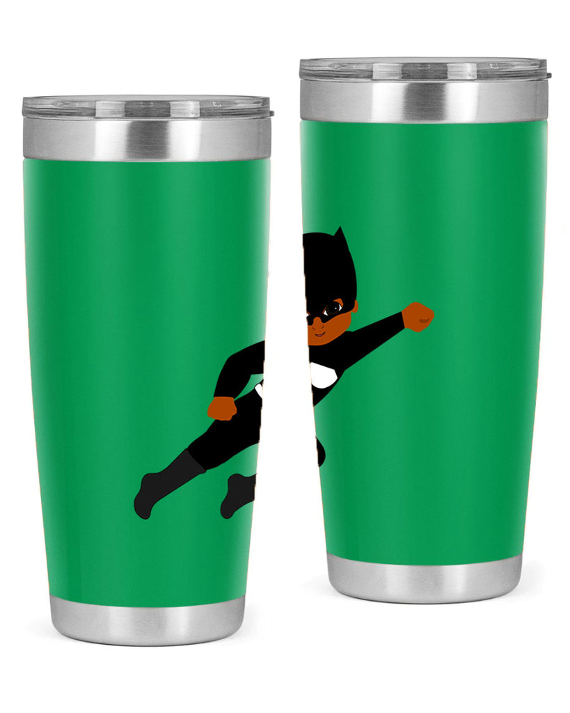 super kid 12#- black men - boys- tumbler