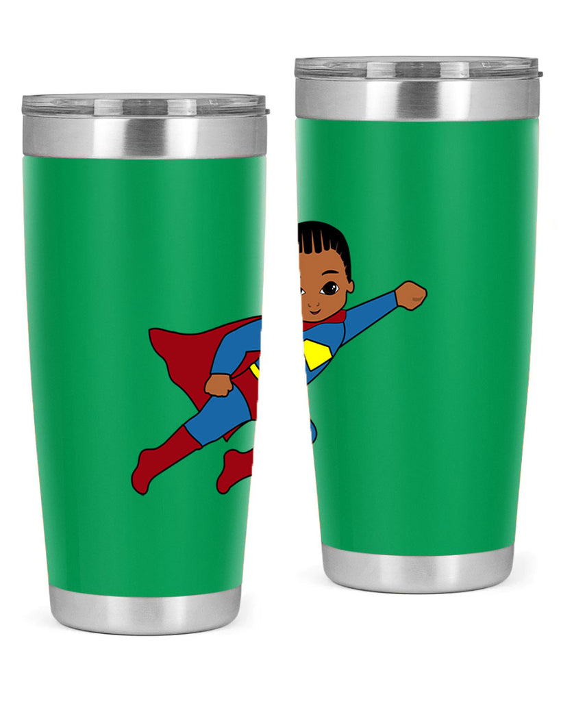 super kid 1#- black men - boys- tumbler