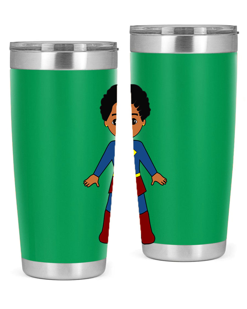 super kid 3#- black men - boys- tumbler