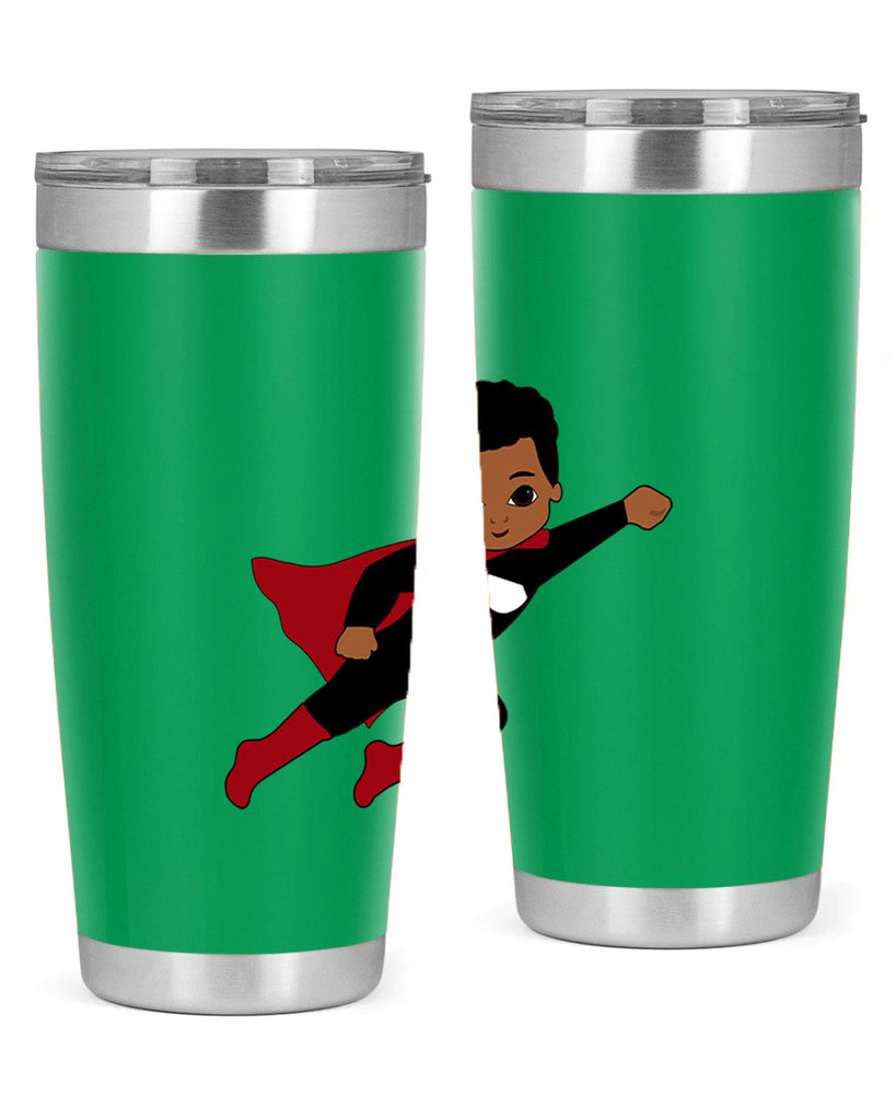 super kid 5#- black men - boys- tumbler
