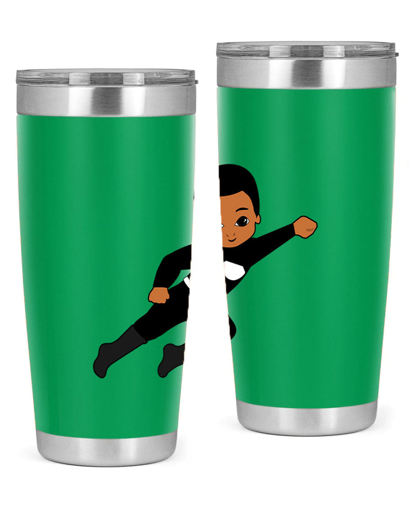 super kid 7#- black men - boys- tumbler