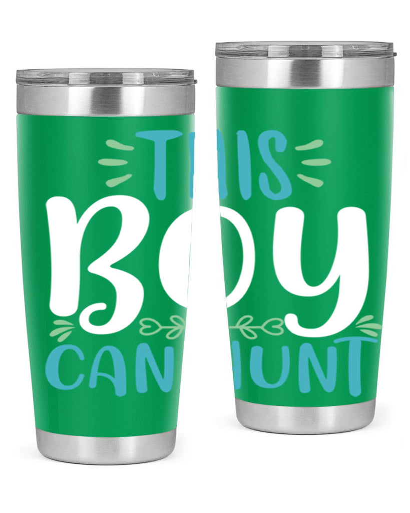 this boy can huntt 1#- easter- Tumbler