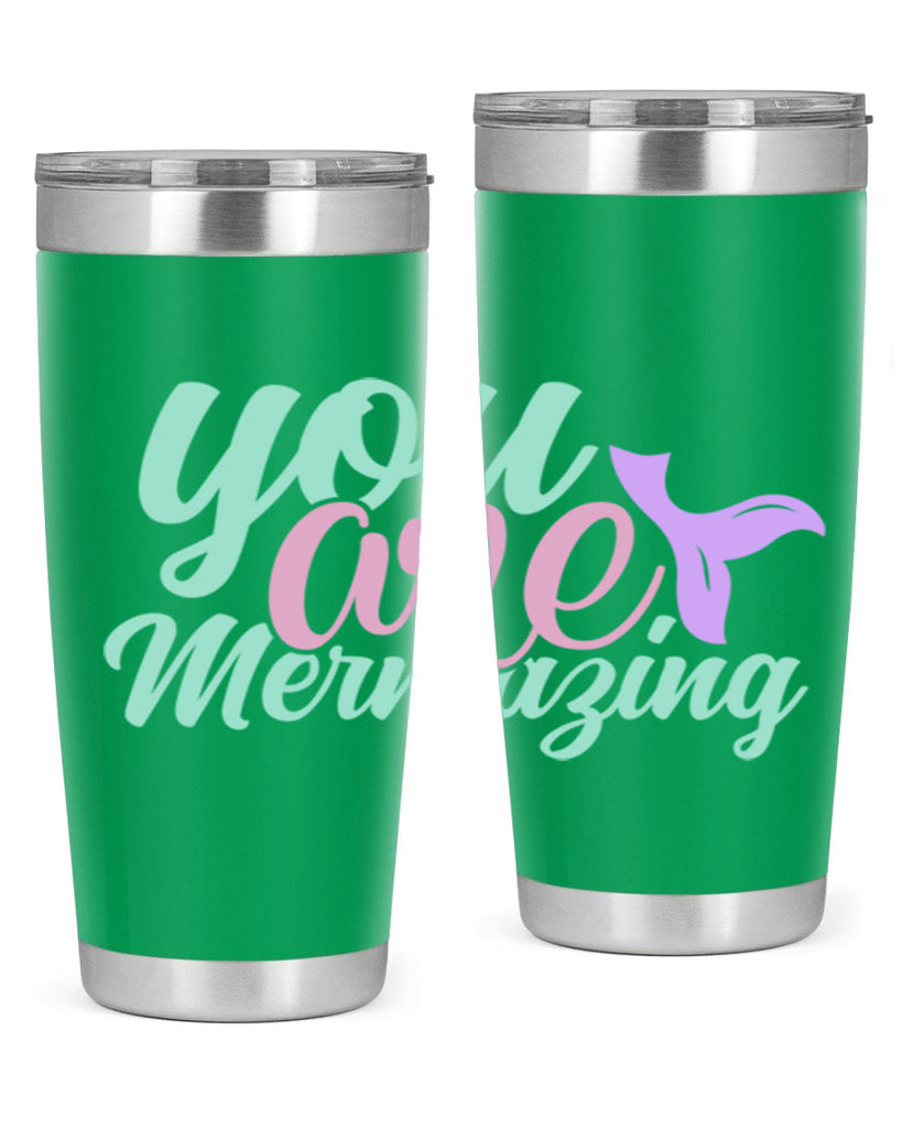 you are mermazing 9#- mermaid- Tumbler