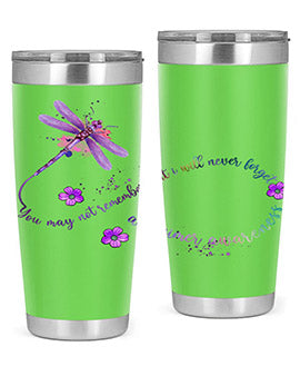 Alzheimer Awareness Dragonfly Remember 1#- alzheimers- Tumbler