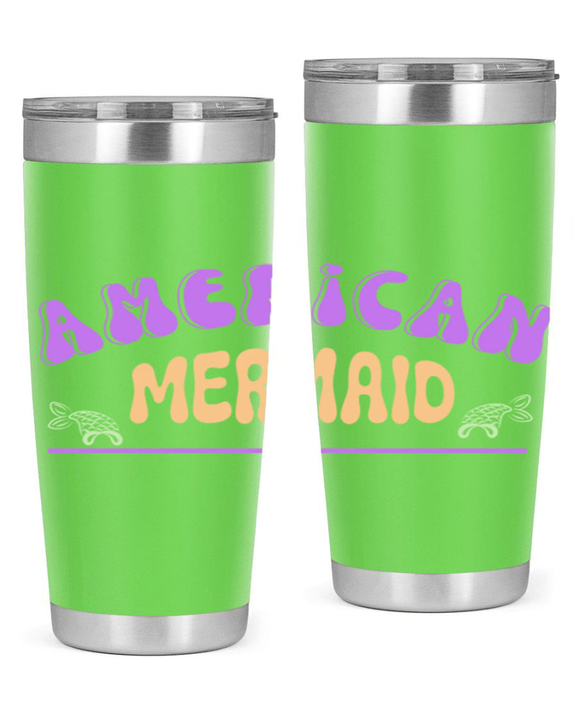 American Mermaid 16#- mermaid- Tumbler