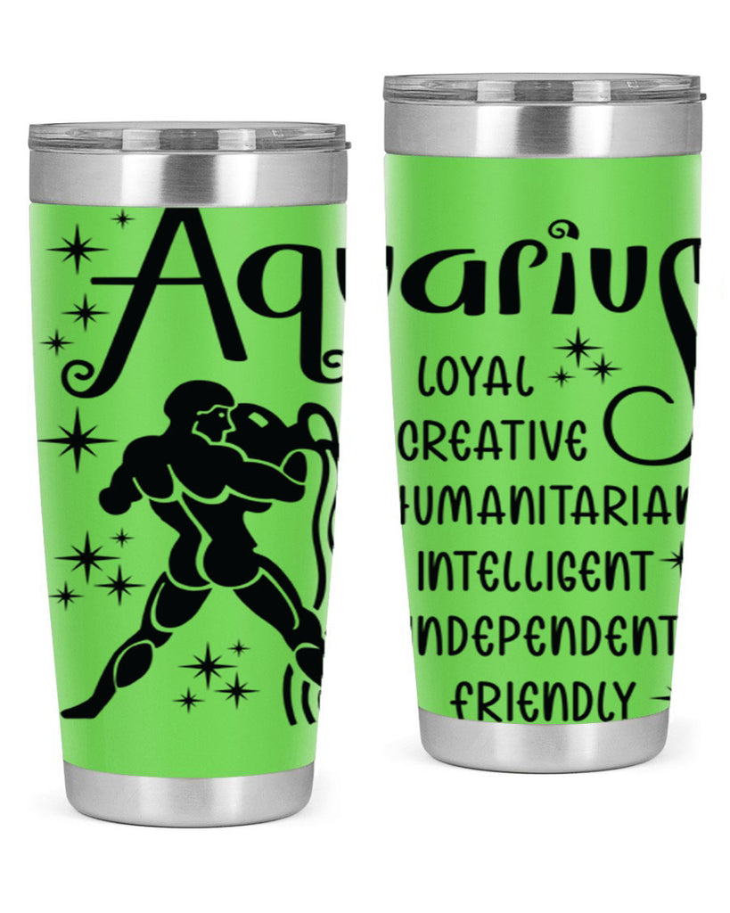 Aquarius 64#- zodiac- Tumbler