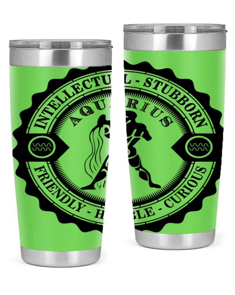 Aquarius balck 44#- zodiac- Tumbler