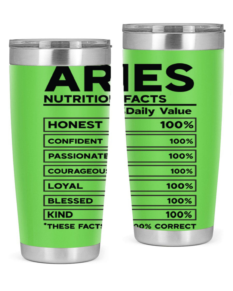 Aries Nutrition Facts 97#- zodiac- Tumbler