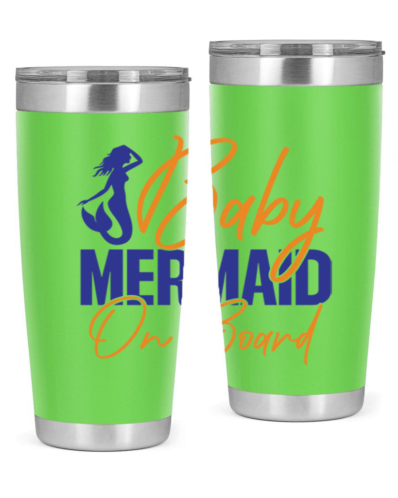 Baby Mermaid on Board 20#- mermaid- Tumbler