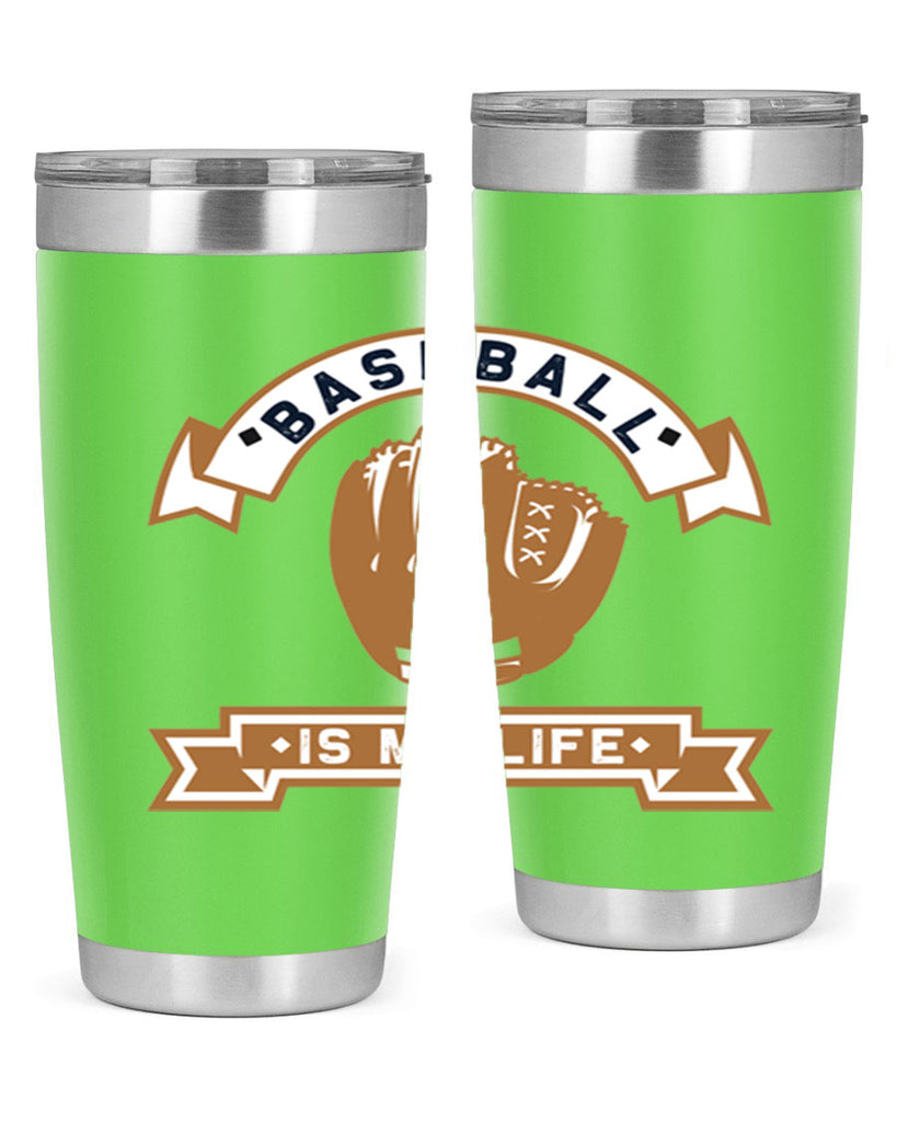 Baseball is 1445#- baseball- Tumbler