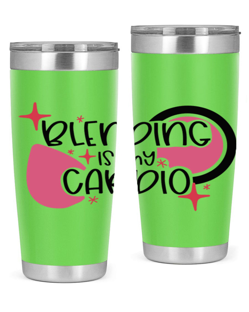 Blending Is My Cardio Style 128#- make up- Tumbler