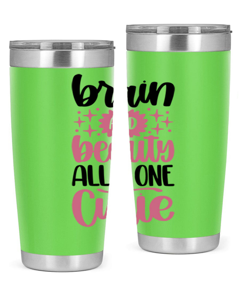 Brain And Beauty All In One Style 126#- make up- Tumbler
