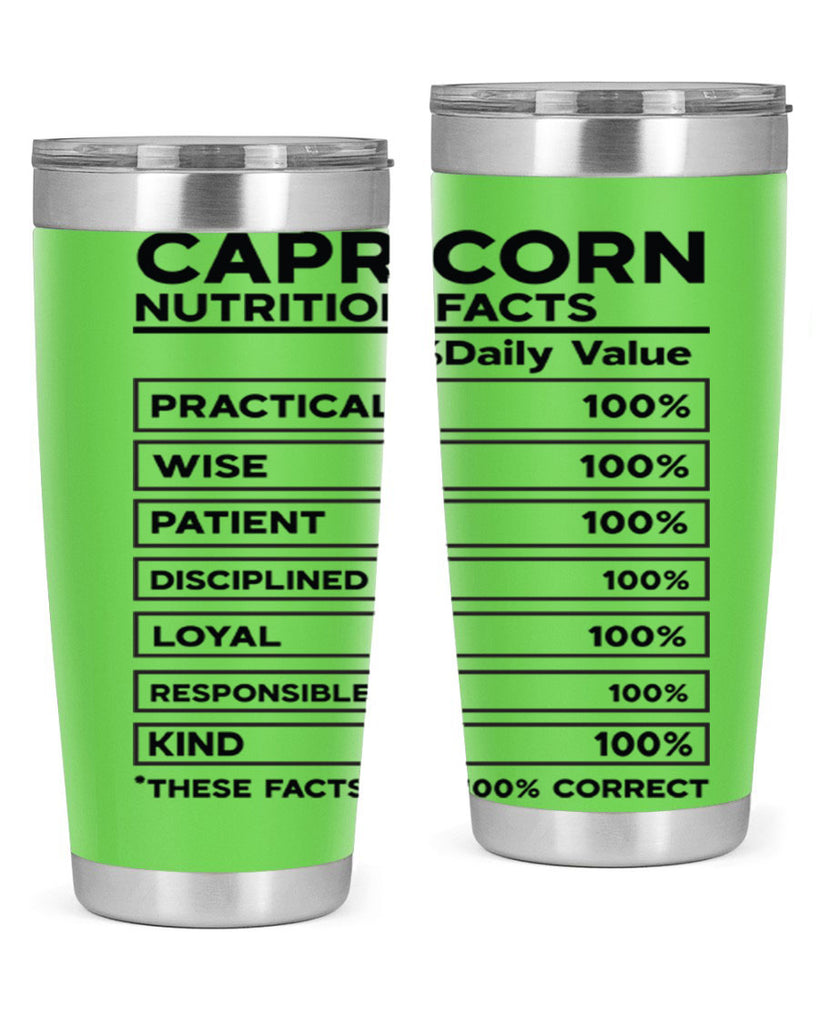 Capricorn Nutrition Facts 185#- zodiac- Tumbler