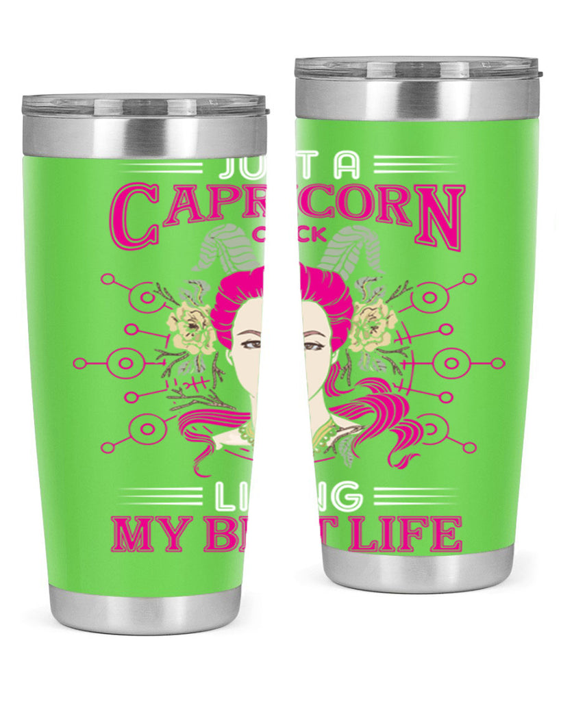 Capricorn chick 193#- zodiac- Tumbler