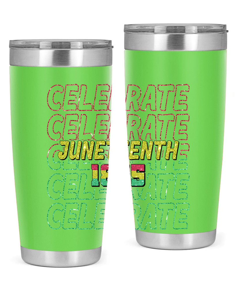 Celabrate Juneteenth Since 1865 Png 18#- Juneteenth- tumbler