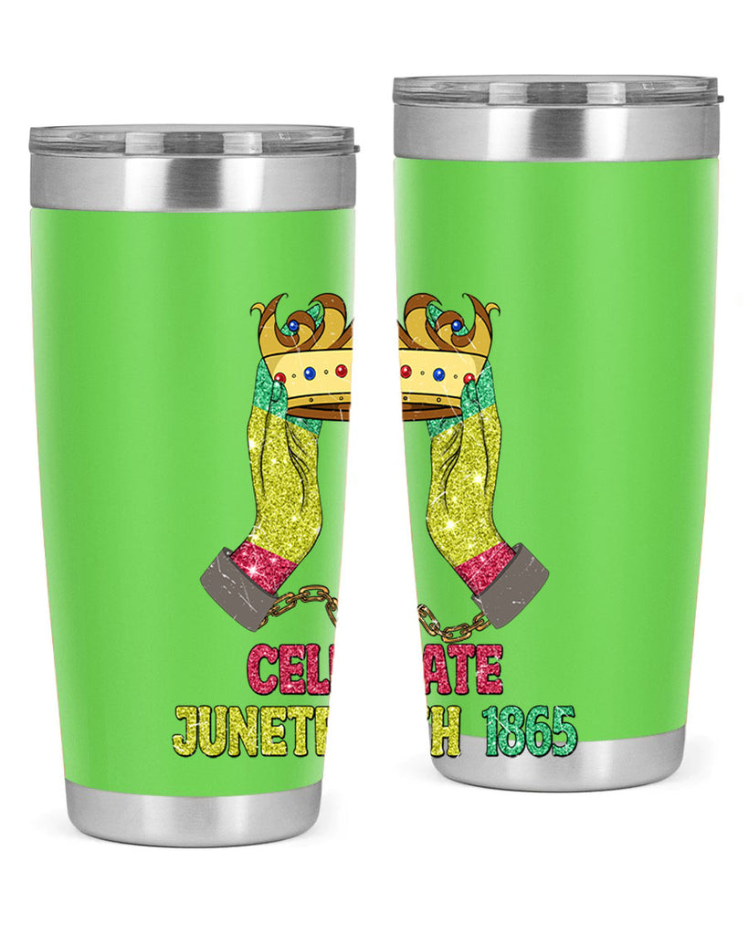 Celebrate Juneteenth 1865 Crown Designs 2#- Juneteenth- tumbler