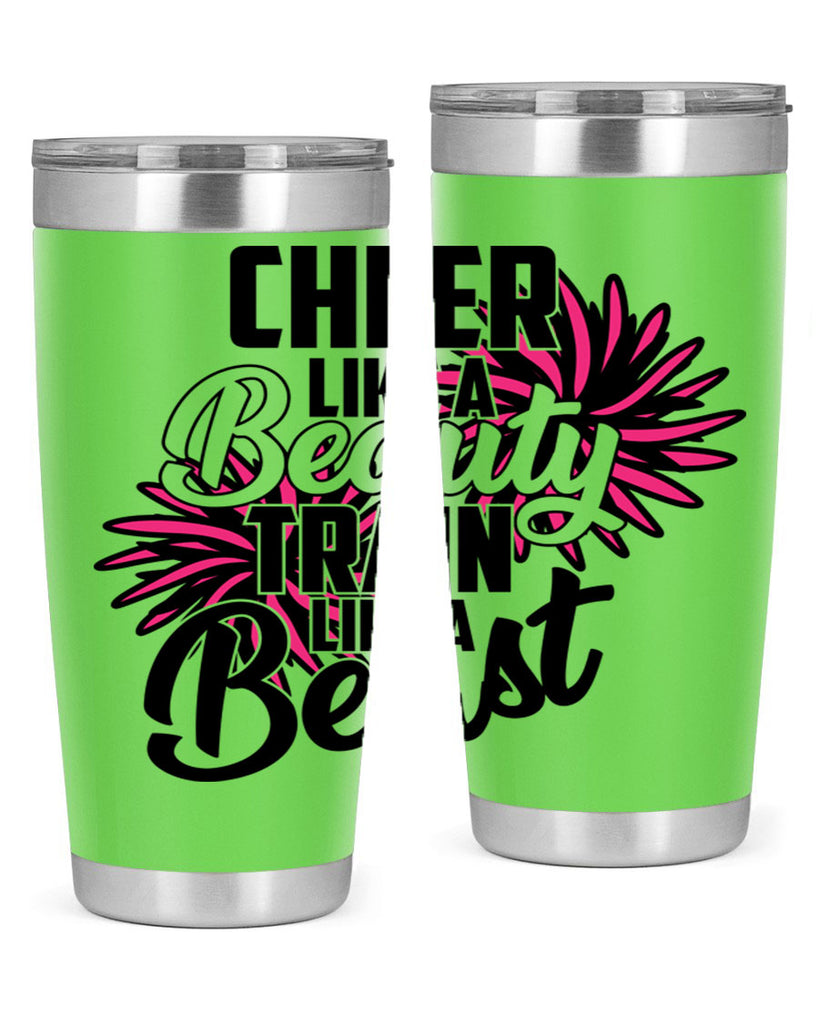 Cheer like a Beauty Train like a Beast 1388#- cheer- Tumbler