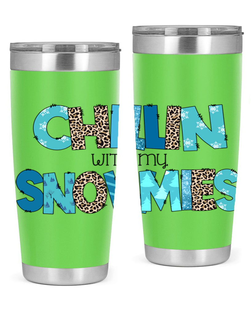 Chillin with my snowmies 43#- winter- Tumbler
