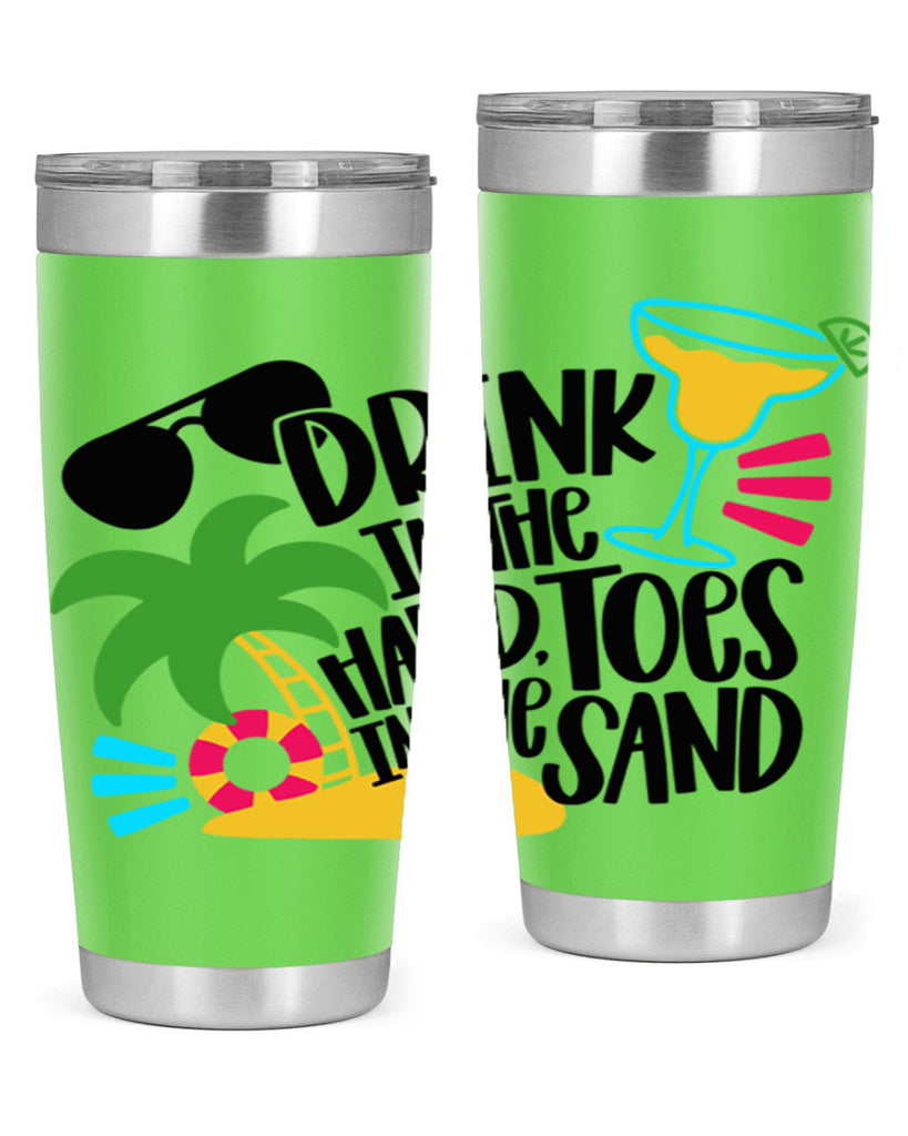 Drink In The Hand Toes In The Sand Style 48#- summer- Tumbler