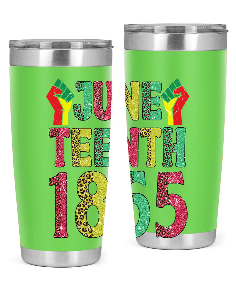 Fist Juneteenth Since 1865 Design Png 10#- Juneteenth- tumbler