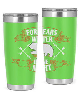 For bears, winter is one night 53#- Bears- Tumbler