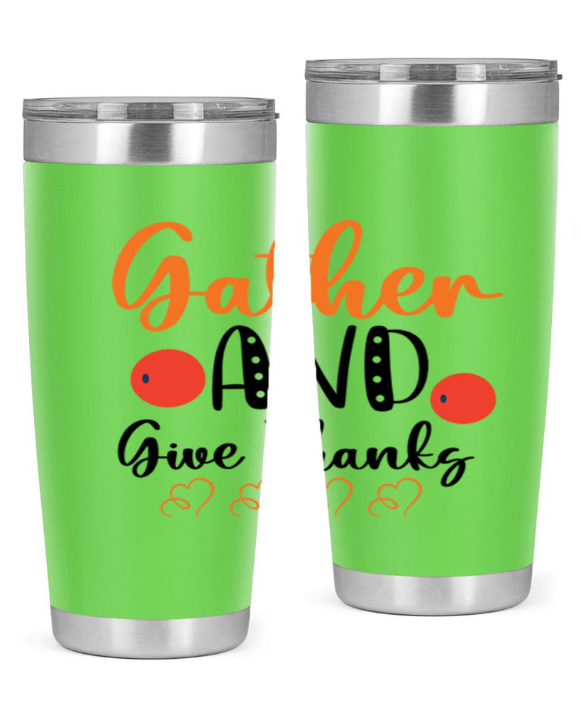 Gather And Give Thanks 188#- fall- Tumbler