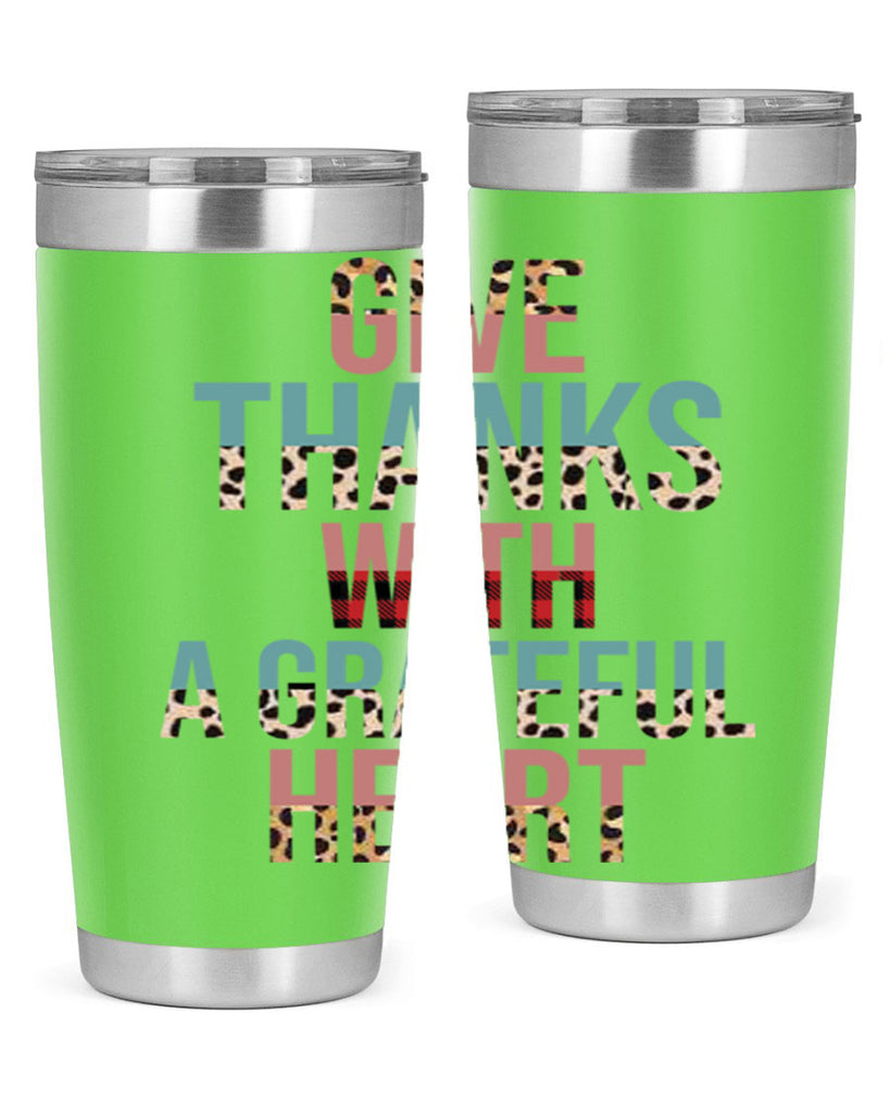 Give thanks with a grateful heart 195#- fall- Tumbler