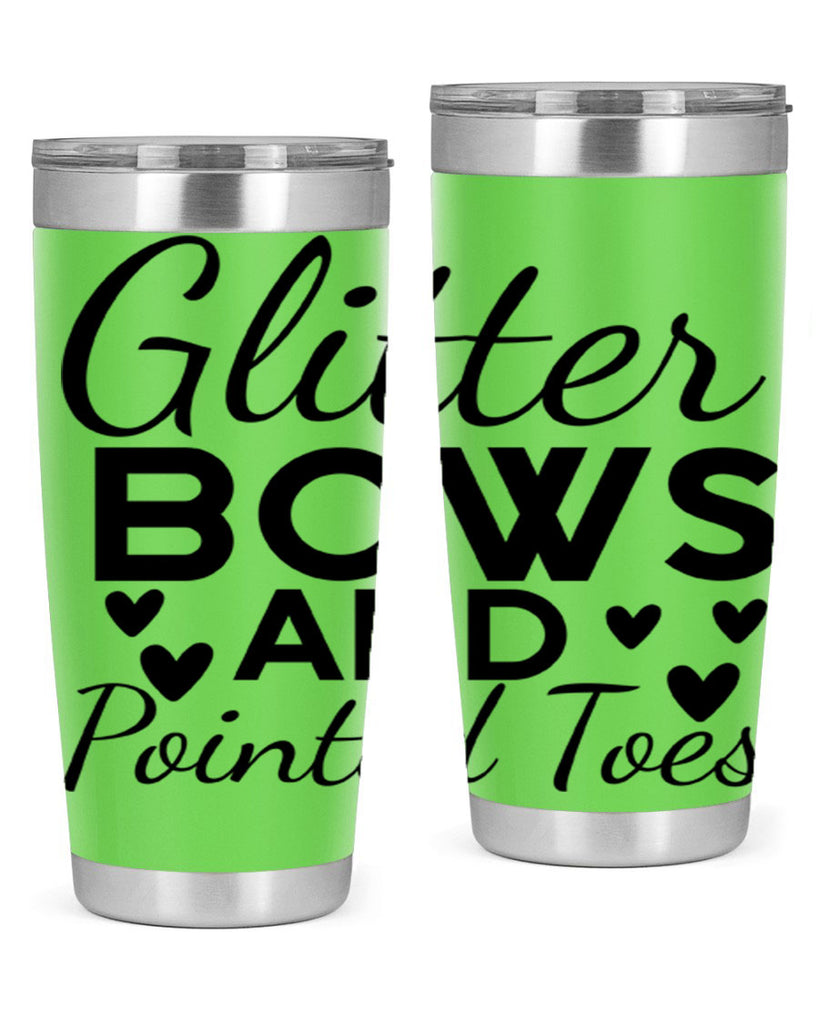 Glitter Bows and Pointed Toes 43#- ballet- Tumbler