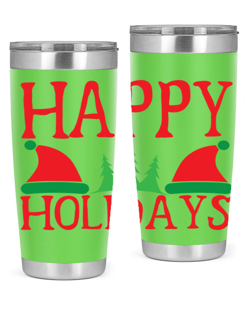 Happy Holidays 136#- winter- Tumbler
