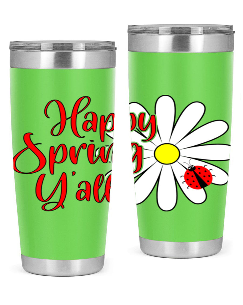 Happy Spring Y'all 161#- spring- Tumbler