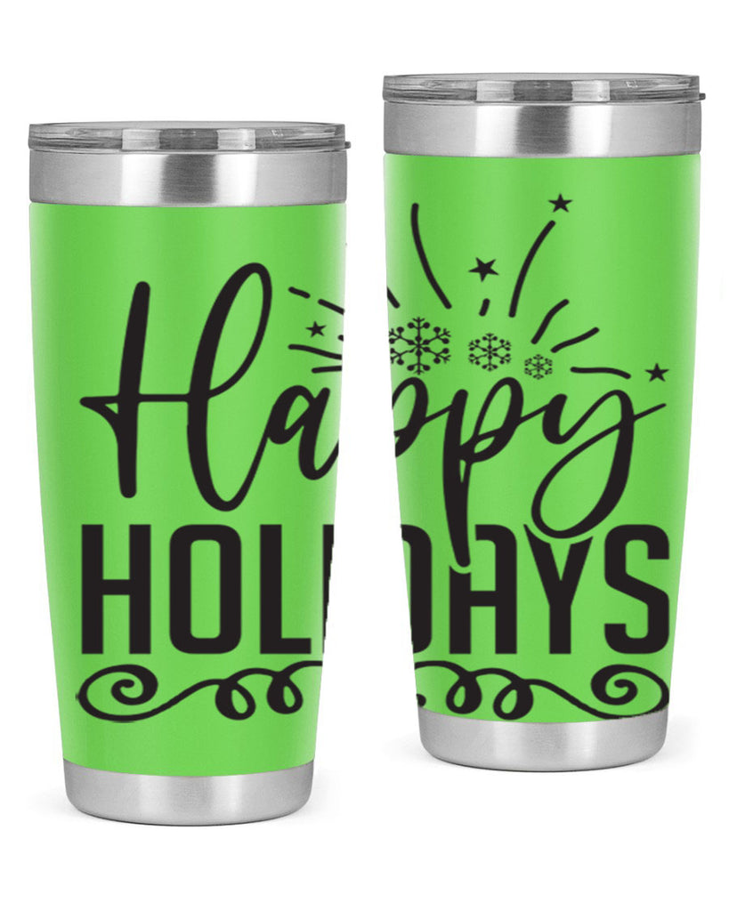 Happy holidays 137#- winter- Tumbler