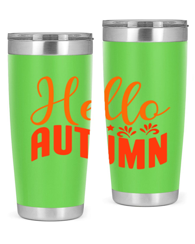 Hello Autumn Design 268#- fall- Tumbler