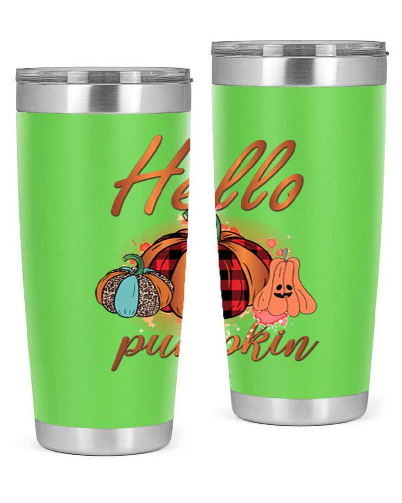 Hello Pumpkin 284#- fall- Tumbler