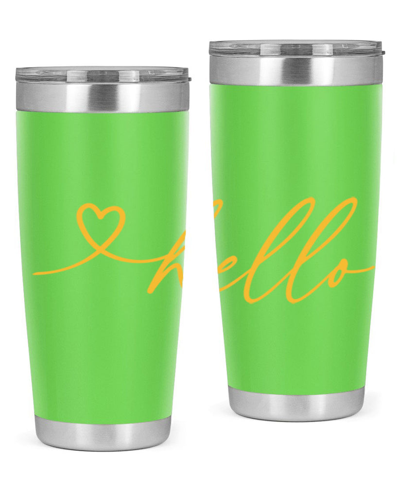 Hello heart183#- spring- Tumbler