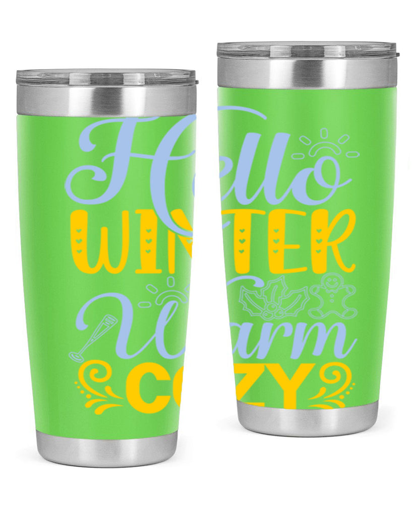 Hello winter warm cozy166#- winter- Tumbler